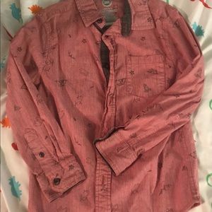 Six 6 boys long sleeve button down, worn once